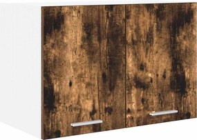 vidaXL Függő szekrény Füstölt tölgy és fehér 60 x 31 x 40 cm Faanyag