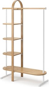 Fehér-natúr színű eukaliptusz előszoba bútor Bellwood – Umbra