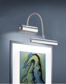 Ezüstszínű LED dimmelhető fali lámpa hajlítható szerkezettel Curtis – Trio