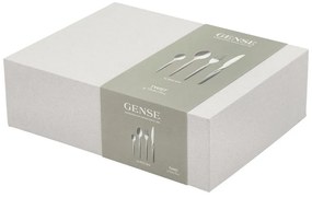 Ezüstszínű rozsdamentes acél evőeszköz készlet 16 db-os Twist – Gense