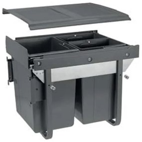 Hulladékgyűjtő GTV Practi Eco 450, szelektív, frontkihúzású, lágy záródás, 20+2*10 L edénnyel, fedéllel