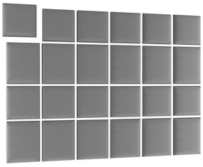 Kárpitozott panel 24 db.  Quadra 240x180 cm (szürke). 1052018