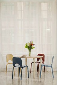 Kerek étkezőasztal tölgyfa dekoros asztallappal ø 100 cm Meko – noo.ma