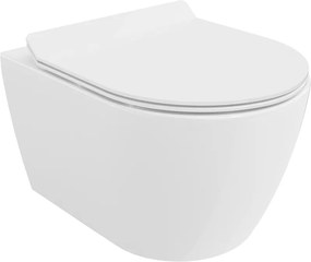 Mexen Carmen wc csésze Rimless lassan záródó slim üléssel, duroplast, fényes fehér - 30880100