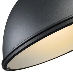 Okos ipari függőlámpa fekete 53 cm, A60 Wifi-vel - Sicko