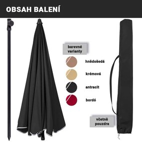 STILISTA Kerti napernyő  Ø 180 cm antracit