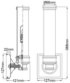Elstead FE-PAYNE1-BATH -LED Fürdőszobai fali lámpa PAYNE 1xG9/3W/230V IP44
