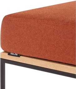 Terrakotta színű kárpitozott ülőke Feo – noo.ma