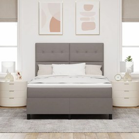 Boxspring Ágy Matraccal Taupe 160x200 cm Szövet