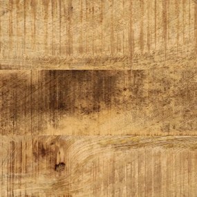tömör mangófa és vas tálalóasztal 100 x 35 x 76 cm