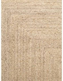Világos natúr színű kétoldalas kézi szövésű juta szőnyeg 60x90 cm Sharmila Natural White – Hanse Home