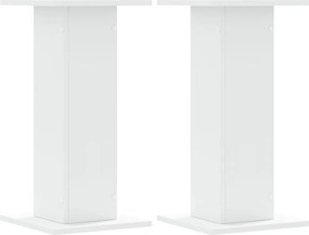 vidaXL 2 db fehér szerelt fa hangszóróállvány 30 x 30 x 60 cm