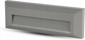 Falra szerelhető Led lépcsővilágító Szürke IP65 VT-1162