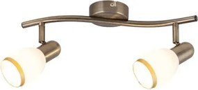 Rabalux beltéri karos spotlámpa e14 2x40w bronz/fehér elite