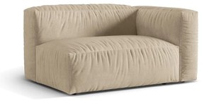 Bézs bársony kanapé modul (jobb oldali) Martina – Micadoni