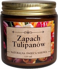 Szója illatgyertya 120 ml Tulipán fa kanóc kézzel készített