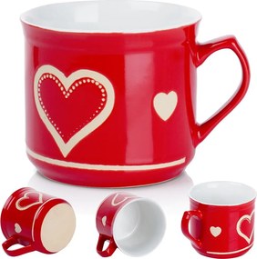 Nagy Kerámia Ivópohár Gyógynövények Kávé Csokoládé Melegítő XL