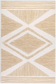 Teraszszőnyeg 80x150cm,sárga krémszínű kétoldalas,zsinóros lapos szövésű