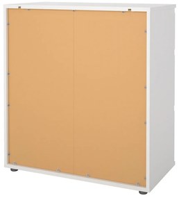 Fehér alacsony komód 77x84 cm Nova – Tvilum