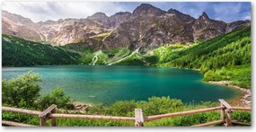 Fotó üvegkép Tengeri szem Tátra 140x70