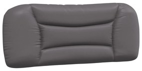 szürke műbőr fejtámla párna 100 cm