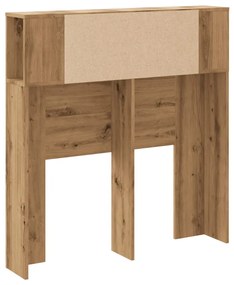 kézműves tölgy színű szerelt fa fiókos szekrény 100x18,5x102,5 cm