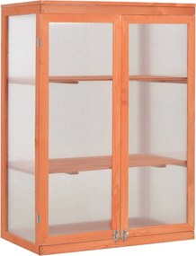 vidaXL fa melegház 75 x 47 x 109 cm