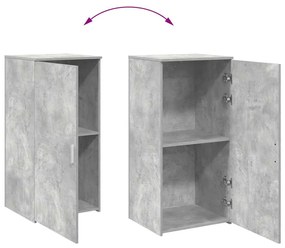 tároló szekrény betonszürke 50x45x103,5 cm szerelt fa