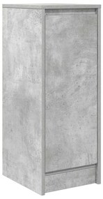 betonszürke szerelt fa tálalószekrény 29,5x34x76 cm