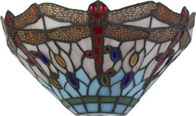 Tiffany Fali Lámpa Többszínű DRAGONFLY SEARCHLIGHT 1283-17