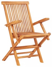 7 részes kültéri összecsukható tömör tíkfa étkezőgarnitúra