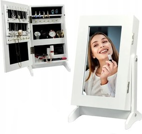 Ékszertartó szekrény tükörrel 21 x 15 x 35 cm