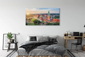 Canvas képek Krakow vár panoráma napkeltekor 125x50 cm