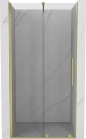 Mexen Velar előtét pártában csúszó 110 cm, átlátszó, arany kefe - 871-110-000-01-55