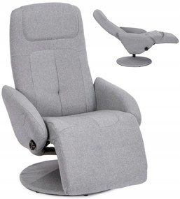 Modern Fotel Szürke Szövet Kárpittal. TONY