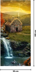 Fotótapéta ajtóra - Víkendház tündérországban (95x205cm)