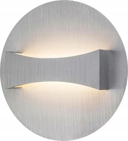 Fali lámpa modern Led ezüst felső alsó kerek 18 cm 3000K Rabalux