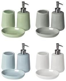 Fehér kő fürdőszobai kiegészítő szett Moon – Premier Housewares