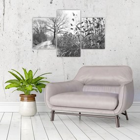 Kép - Mezők télen (90x60 cm)