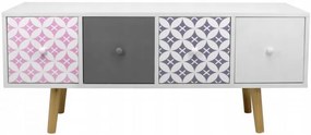 Natasa Retro Komód 4 Fiókkal 5834 Fehér N