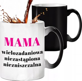 Mágikus Bögre Fekete Matt 300ml Nélkülözhetetlen Anya Ajándék Anyukáknak