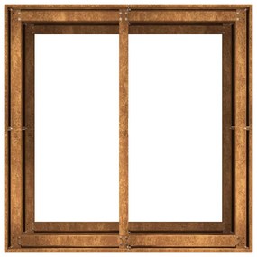 ültető rozsdás 80x80x80 cm időjárásálló acélból