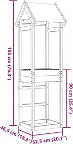 Játék Torny Barna 52,5 x 46,5 x 195 cm Szilárd Impregnált Fa