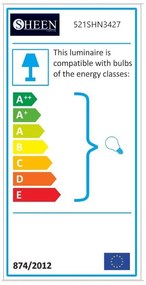 Aranyszínű mennyezeti lámpa üveg búrával ø 15 cm Faze – Opviq lights