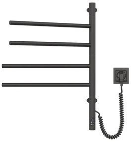 Elektromos törölközőszárító, ARABESQUE 150W/230V, 64,6cm, IP44, fekete