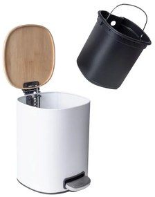 Erga Osti, lágyan záródó szemetes 5L, barna-fehér, ERG-YKA-CH.OSTI-WHT