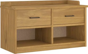 vidaXL SANDNES tömör fenyőfa előszobapad 87x40x50 cm