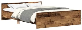 antik fa szerelt fa ágykeret matrac nélkül 140x190 cm