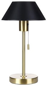 Fekete és arany fém asztali lámpa 37 cm CAPARO Beliani