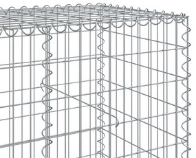 horganyzott vas gabion kosár fedéllel 850 x 100 x 100 cm